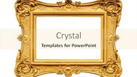  Presentation with plaster - Presentation theme enhanced with plaster-golden-frame-isolated background and a yellow colored foreground