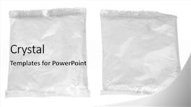  Presentation with plaster - Audience pleasing PPT theme consisting of plaster of paris in polythene backdrop and a white colored foreground