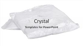  Presentation with paper bag vs plastic bags - Theme consisting of plaster of paris in polythene background and a white colored foreground