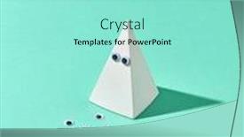  Presentation with simbol - Amazing presentation theme having plaster-pyramid-with-eye-pupils backdrop and a arctic colored foreground
