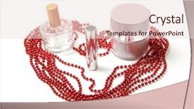  Presentation with lotion - PPT theme with plastic and glass tubes background and a lemonade colored foreground