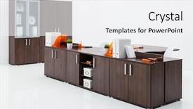  Presentation with plastic - Cool new presentation with plastic armchair desk and bookcase backdrop and a  colored foreground