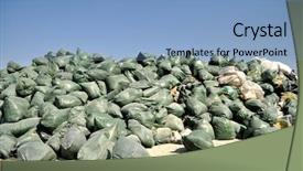  Presentation with bags plastic - Amazing PPT theme having plastic bags filled with waste backdrop and a light blue colored foreground