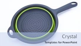  Presentation with tub - Slide deck enhanced with plastic-basket-with-tub background and a light blue colored foreground