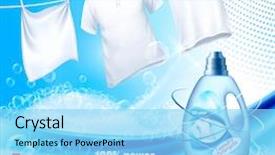  Presentation with laundry - Slides enhanced with plastic bottle design template vector background and a arctic colored foreground