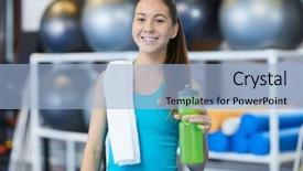  Presentation with plastic bottle - Slides consisting of plastic bottle while enjoying break background and a  colored foreground