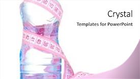  Presentation with plastic bottle - Amazing PPT theme having plastic-bottle-with-water backdrop and a white colored foreground