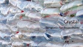  Presentation with plastic bottle - Beautiful PPT theme featuring plastic bottles - abstract background backdrop and a light gray colored foreground