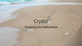  Presentation with pollution waste - Cool new slides with plastic bottles and other waste backdrop and a mint green colored foreground