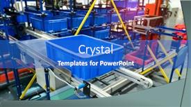  Presentation with cells - Cool new slide deck with plastic-boxes-in-the-cells backdrop and a cobalt blue colored foreground