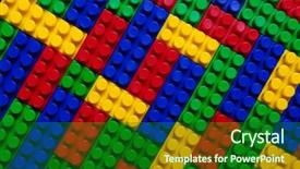  Presentation with building blocks - Cool new PPT layouts with plastic building blocks multicolor background backdrop and a  colored foreground