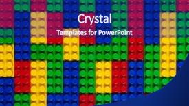  Presentation with building blocks - PPT layouts having plastic building blocks multicolor background background and a navy blue colored foreground