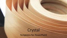  Presentation with roll - Presentation theme consisting of plastic building material - veneer in a roll background and a coral colored foreground