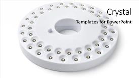  Presentation with led light - Colorful slide deck enhanced with plastic-camping-led-light-isolated backdrop and a white colored foreground