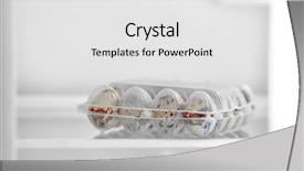  Presentation with cases - Cool new presentation theme with plastic cases with quail egg backdrop and a white colored foreground