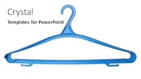  Presentation with plastic - Presentation theme with plastic-clothes-hanger-isolated background and a white colored foreground