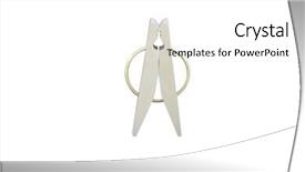  Presentation with plastic - Presentation having plastic-clothespeg-under-the-white background and a white colored foreground