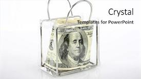  Presentation with jam - PPT theme featuring plastic coin purse jam packed background and a white colored foreground