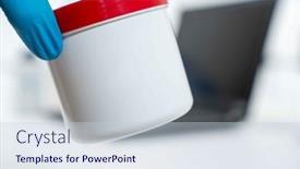  Presentation with plastic container - PPT theme having plastic-container-for-chemicals background and a  colored foreground