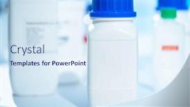  Presentation with food additives - Presentation theme consisting of plastic-container-for-storing-chemicals background and a sky blue colored foreground