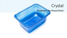  Presentation with plastic container - Amazing PPT layouts having plastic container isolated on white backdrop and a  colored foreground