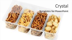  Presentation with plastic container - Amazing theme having plastic container with different cookie backdrop and a white colored foreground