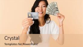  Presentation with asian carp - Cool new theme with plastic credit card showing money backdrop and a lemonade colored foreground