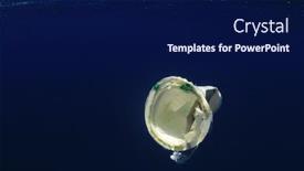  Presentation with ocean pollution - PPT theme featuring plastic-cup-drifting-in-ocean background and a navy blue colored foreground