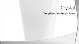  Presentation with plastic - PPT theme consisting of coffee soda - plastic cup isolated on white background and a white colored foreground