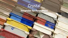  Presentation with plastic container - Colorful slides enhanced with plastic fish container backdrop and a coral colored foreground