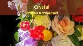  Presentation with plastic industrial - Slide set having plastic-flower-ornament-colored-industrial and a  colored foreground