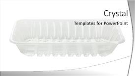  Presentation with food white layout - Beautiful slides featuring plastic food tray on white backdrop and a white colored foreground