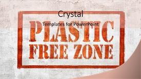  Presentation with zone - Colorful slide set enhanced with plastic free zone - red graffiti backdrop and a lemonade colored foreground