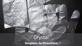  Presentation with plastic - Theme enhanced with plastic-gloves-on-a-black background and a gray colored foreground