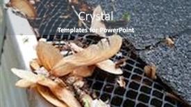  Presentation with stuck - Slide deck featuring plastic-guard-over-gutter background and a gray colored foreground