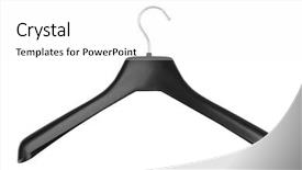  Presentation with plastic - Amazing slide set having plastic hanger isolated on white backdrop and a white colored foreground