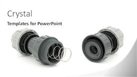  Presentation with plastic - Slide deck featuring plastic-mdpe-non-return-value background and a white colored foreground