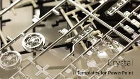  Presentation with runner - Slides enhanced with plastic-model-making-chrome-plastic background and a coral colored foreground