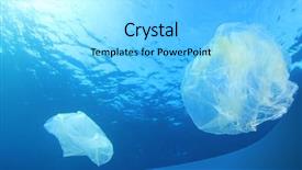  Presentation with ocean pollution - Colorful slides enhanced with plastic ocean pollution backdrop and a arctic colored foreground