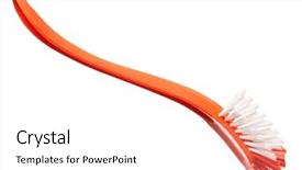  Presentation with brush - Amazing slide deck having plastic orange brush for washing backdrop and a white colored foreground