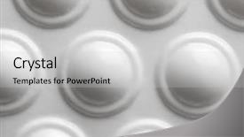  Presentation with plastic packaging - Presentation design having plastic packaging material dimples high background and a light gray colored foreground