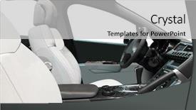  Presentation with class - Colorful presentation theme enhanced with plastic parts - image of interior inside backdrop and a light gray colored foreground