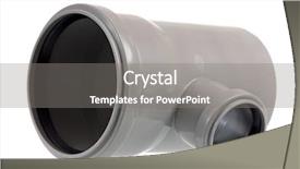  Presentation with drain - Cool new PPT layouts with plastic parts - new grey drain pipe isolated backdrop and a gray colored foreground