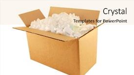  Presentation with groundnut roasted peanuts peanut - Presentation with cardboard box filled with styrofoam background and a  colored foreground