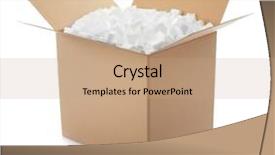  Presentation with cardboard - Audience pleasing presentation consisting of logistics free - cardboard box full of polystyrene backdrop and a coral colored foreground