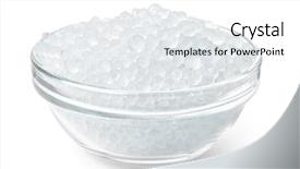  Presentation with polymer - Amazing presentation design having polymer chemistry - glass bowl full of silica backdrop and a white colored foreground