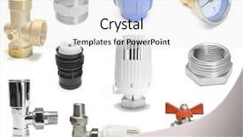  Presentation with pipe - Beautiful slides featuring plastic pipe - one faucet on the white backdrop and a white colored foreground