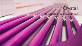  Presentation with pipes - Amazing slide set having plastic pipes of underfloor heating backdrop and a coral colored foreground