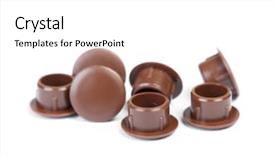  Presentation with replacement of spark plugs - Slide deck featuring plastic plugs for furniture screws background and a white colored foreground