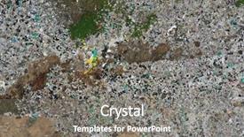  Presentation with plastic pollution - Theme having plastic pollution environmental problem background and a gray colored foreground